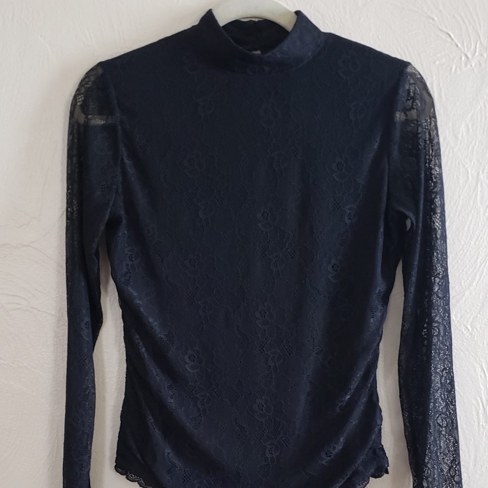Who What Wear Black Lace Bodysuit